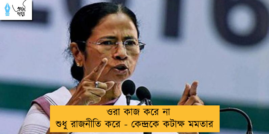 ওরা কাজ করে না শুধু রাজনীতি করে - কেন্দ্রকে কটাক্ষ মমতার
