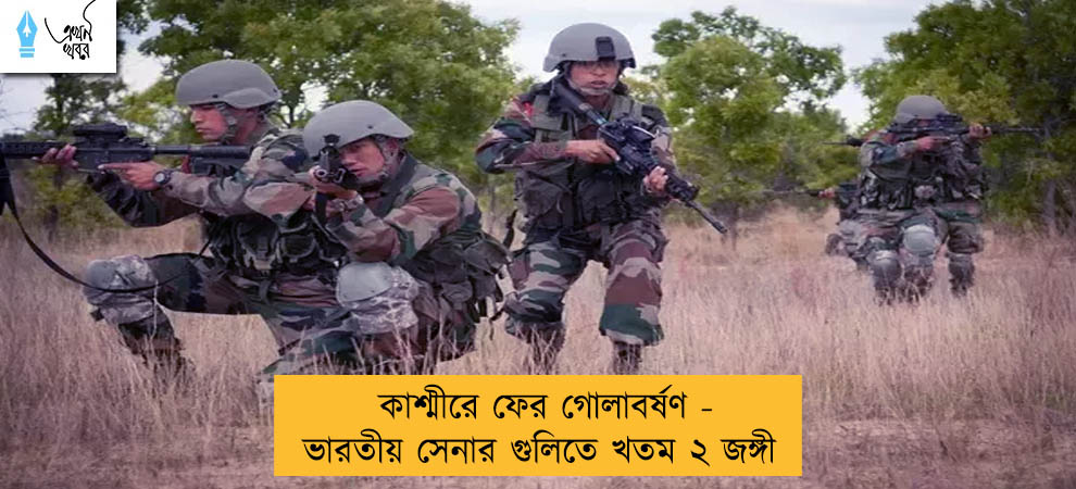 কাশ্মীরে ফের গোলাবর্ষণ - ভারতীয় সেনার গুলিতে খতম ২ জঙ্গী