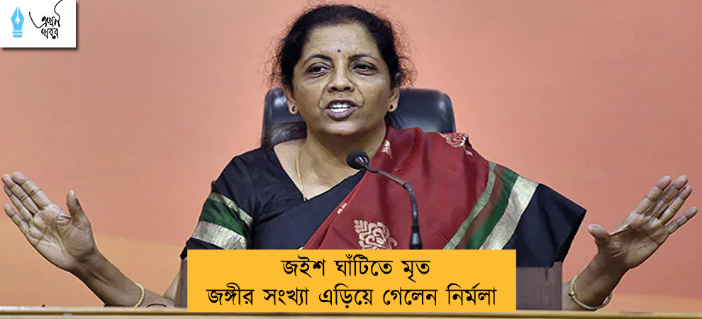 জইশ ঘাঁটিতে মৃত জঙ্গীর সংখ্যা এড়িয়ে গেলেন নির্মলা