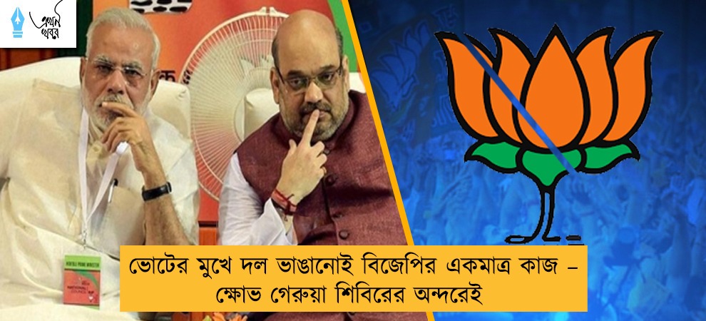 ভোটের মুখে দল ভাঙানোই বিজেপির একমাত্র কাজ – ক্ষোভ গেরুয়া শিবিরের অন্দরেই