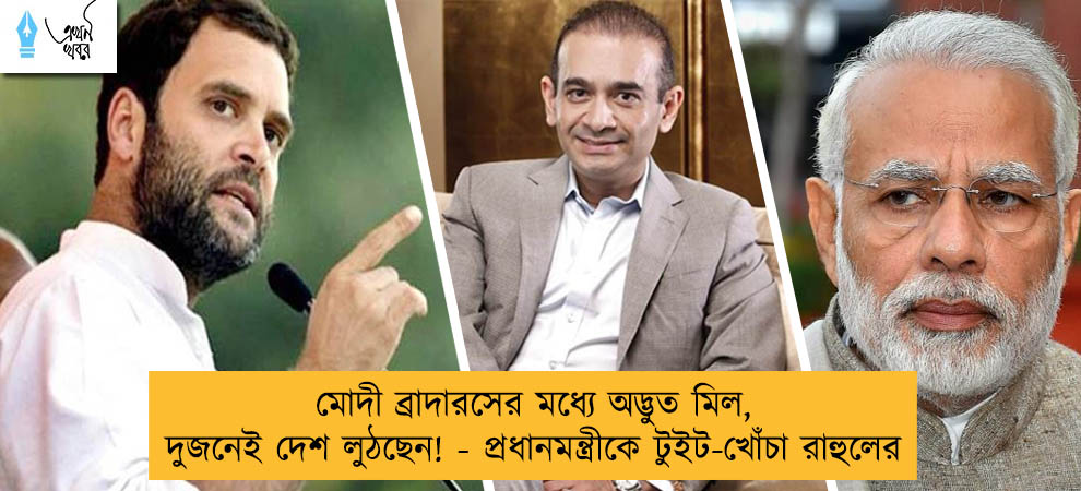 মোদী ব্রাদারসের মধ্যে অদ্ভুত মিল, দুজনেই দেশ লুঠছেন! - প্রধানমন্ত্রীকে টুইট-খোঁচা রাহুলের