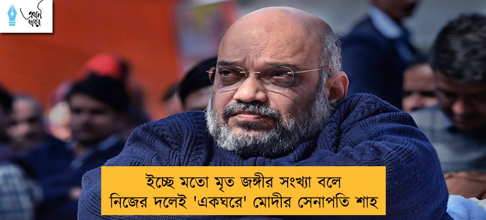 ইচ্ছে মতো মৃত জঙ্গীর সংখ্যা বলে নিজের দলেই 'একঘরে' মোদীর সেনাপতি শাহ