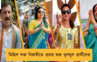 মিছিল সভা নিজস্বীতে প্রচার শুরু তৃণমূল প্রার্থীদের