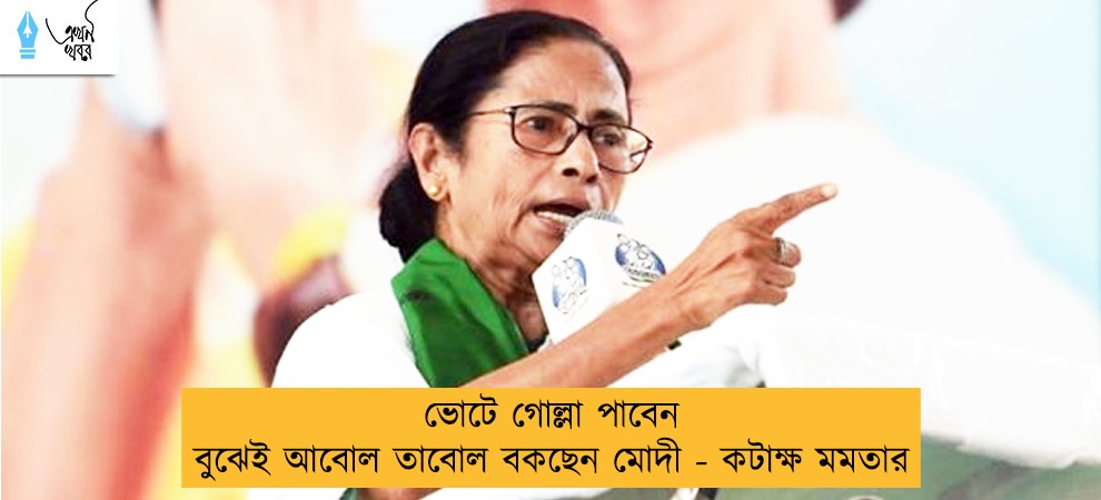 ভোটে গোল্লা পাবেন বুঝেই আবোল তাবোল বকছেন মোদী - কটাক্ষ মমতার