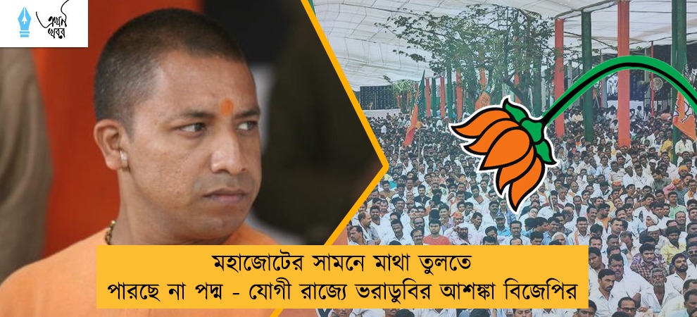 মহাজোটের সামনে মাথা তুলতে পারছে না পদ্ম - যোগী রাজ্যে ভরাডুবির আশঙ্কা বিজেপির
