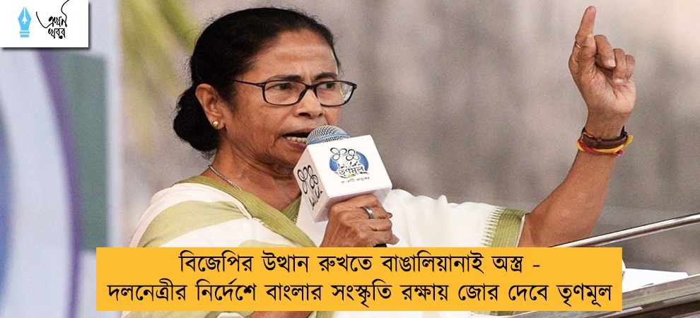 বিজেপির উত্থান রুখতে বাঙালিয়ানাই অস্ত্র - দলনেত্রীর নির্দেশে বাংলার সংস্কৃতি রক্ষায় জোর দেবে তৃণমূল