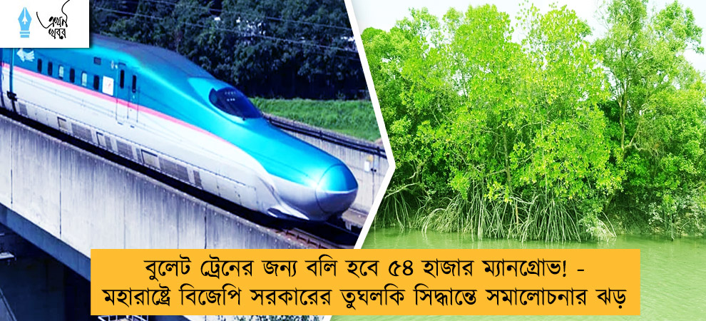 বুলেট ট্রেনের জন্য বলি হবে ৫৪ হাজার ম্যানগ্রোভ! - মহারাষ্ট্রে বিজেপি সরকারের তুঘলকি সিদ্ধান্তে সমালোচনার ঝড়