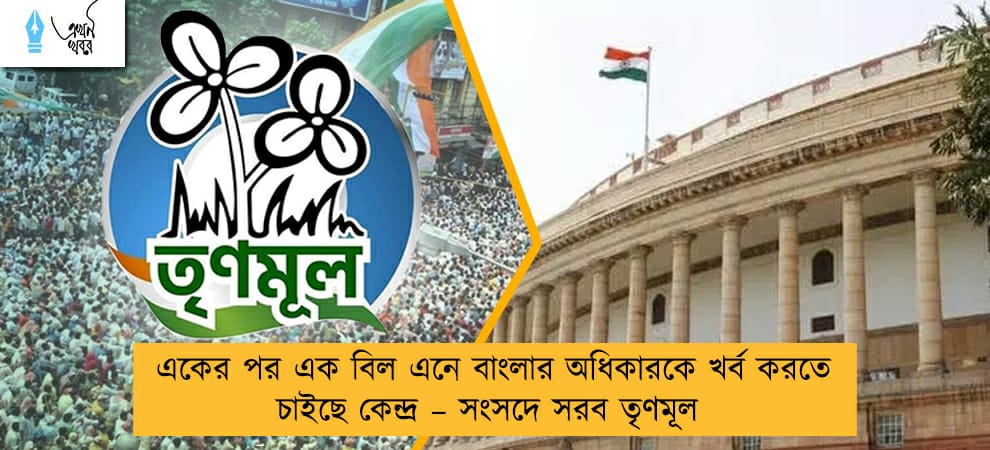 একের পর এক বিল এনে বাংলার অধিকারকে খর্ব করতে চাইছে কেন্দ্র – সংসদে সরব তৃণমূল