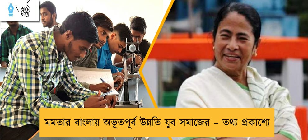 মমতার বাংলায় অভূতপূর্ব উন্নতি যুব সমাজের – তথ্য প্রকাশ্যে