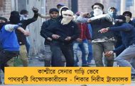 কাশ্মীরে সেনার গাড়ি ভেবে পাথরবৃষ্টি বিক্ষোভকারীদের - শিকার নিরীহ ট্রাকচালক