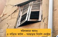 বউবাজারে আরও ৫ বাড়িতে ফাটল – ঘরছাড়ার নির্দেশ মেট্রোর