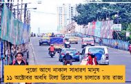 পুজো আগে নাকাল সাধারণ মানুষ - ১১ অক্টোবর অবধি টালা ব্রিজে বাস চালাতে চায় রাজ্য