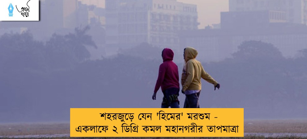 শহরজুড়ে যেন 'হিমের' মরশুম - একলাফে ২ ডিগ্রি কমল মহানগরীর তাপমাত্রা