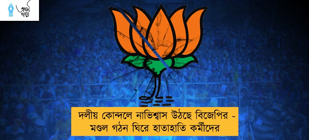 দলীয় কোন্দলে নাভিশ্বাস উঠছে বিজেপির - মণ্ডল গঠন ঘিরে হাতাহাতি কর্মীদের