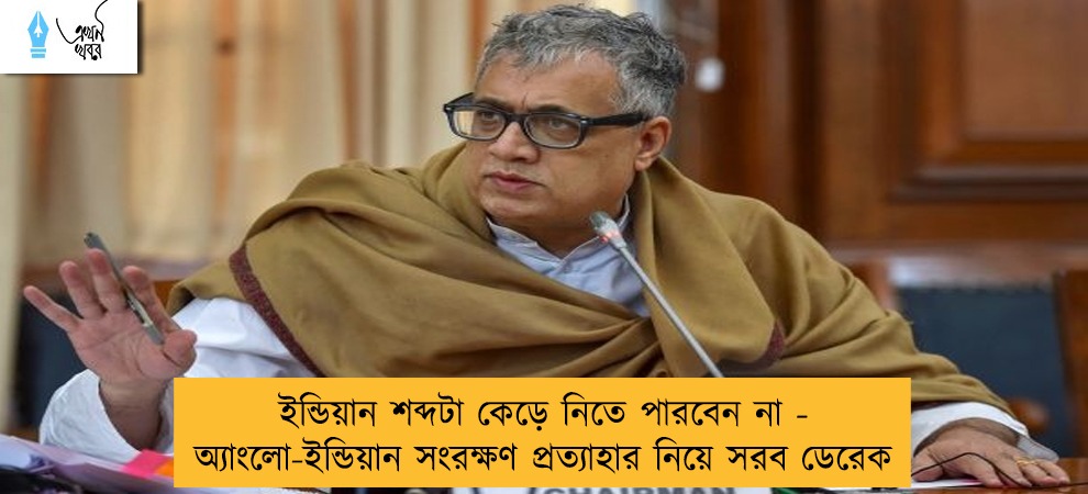 ইন্ডিয়ান শব্দটা কেড়ে নিতে পারবেন না - অ্যাংলো-ইন্ডিয়ান সংরক্ষণ প্রত্যাহার নিয়ে সরব ডেরেক