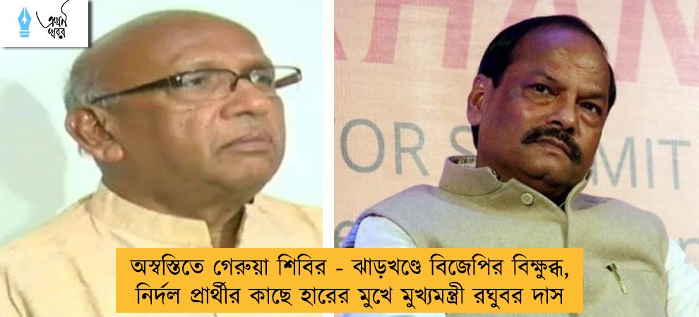 অস্বস্তিতে গেরুয়া শিবির - ঝাড়খণ্ডে বিজেপির বিক্ষুব্ধ, নির্দল প্রার্থীর কাছে হারের মুখে মুখ্যমন্ত্রী রঘুবর দাস