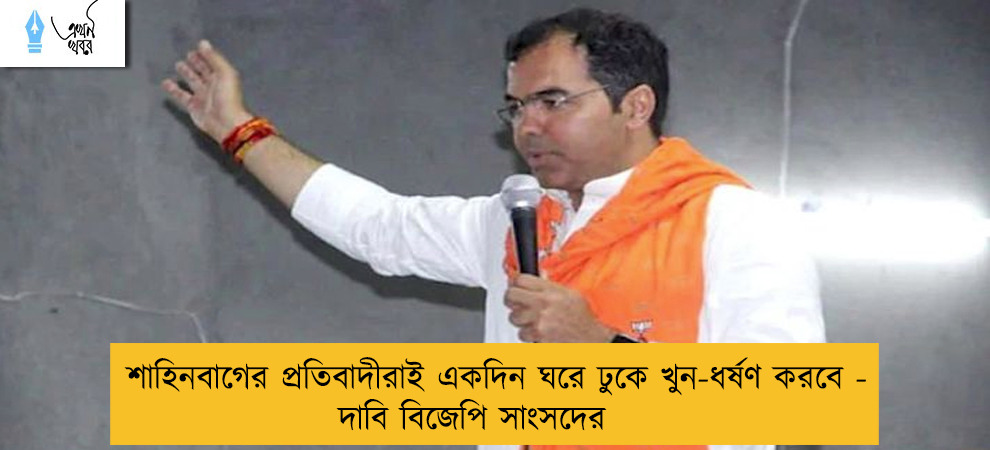 শাহিনবাগের প্রতিবাদীরাই একদিন ঘরে ঢুকে খুন-ধর্ষণ করবে - দাবি বিজেপি সাংসদের