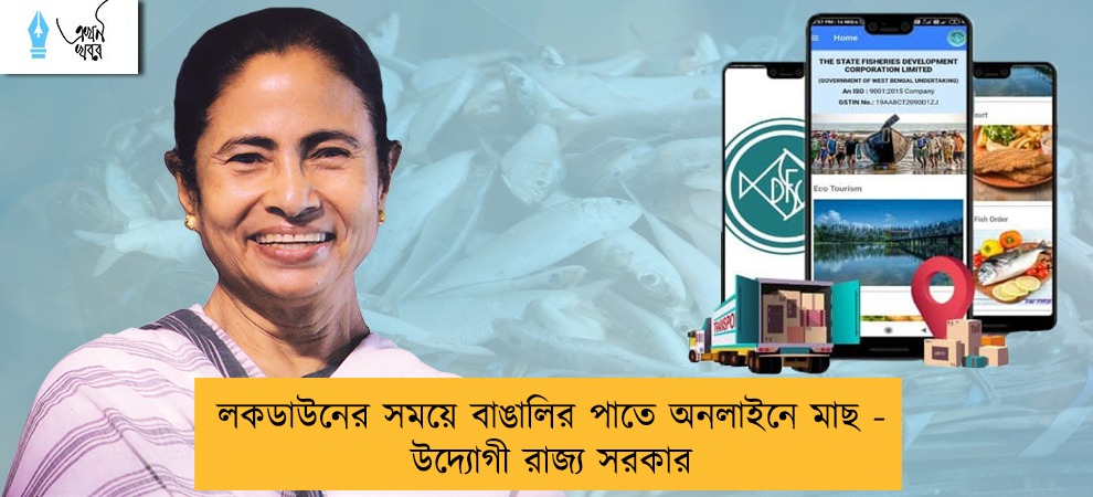 লকডাউনের সময়ে বাঙালির পাতে অনলাইনে মাছ - উদ্যোগী রাজ্য সরকার