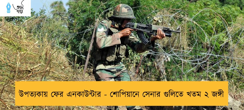 উপত্যকায় ফের এনকাউন্টার - শোপিয়ানে সেনার গুলিতে খতম ২ জঙ্গী