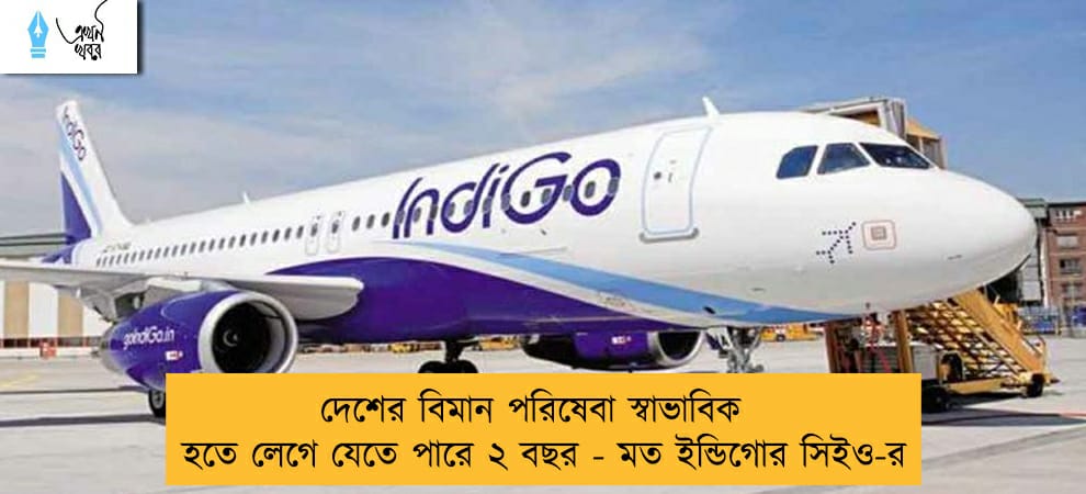 দেশের বিমান পরিষেবা স্বাভাবিক হতে লেগে যেতে পারে ২ বছর - মত ইন্ডিগোর সিইও-র