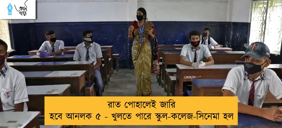 রাত পোহালেই জারি হবে আনলক ৫ - খুলতে পারে স্কুল-কলেজ-সিনেমা হল