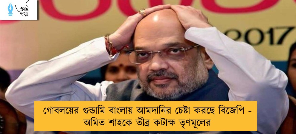 গোবলয়ের গুন্ডামি বাংলায় আমদানির চেষ্টা করছে বিজেপি - অমিত শাহকে তীব্র কটাক্ষ তৃণমূলের