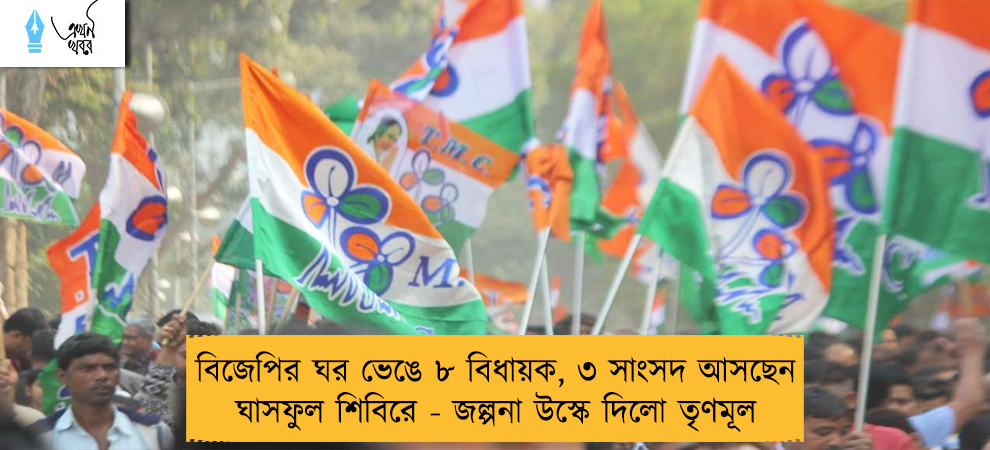 বিজেপির ঘর ভেঙে ৮ বিধায়ক, ৩ সাংসদ আসছেন ঘাসফুল শিবিরে - জল্পনা উস্কে দিলো তৃণমূল