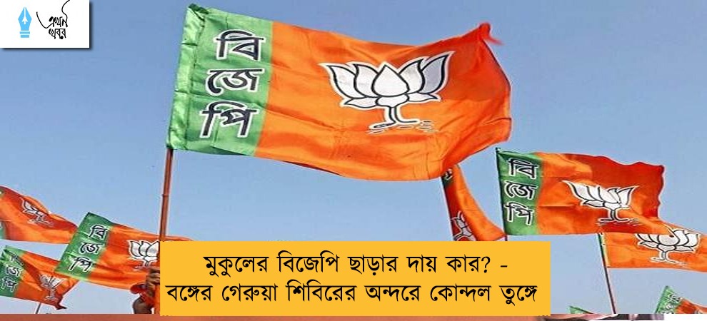 মুকুলের বিজেপি ছাড়ার দায় কার? - বঙ্গের গেরুয়া শিবিরের অন্দরে কোন্দল তুঙ্গে