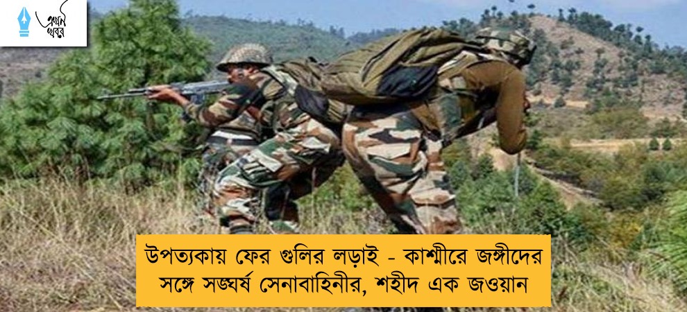 উপত্যকায় ফের গুলির লড়াই - কাশ্মীরে জঙ্গীদের সঙ্গে সঙ্ঘর্ষ সেনাবাহিনীর, শহীদ এক জওয়ান