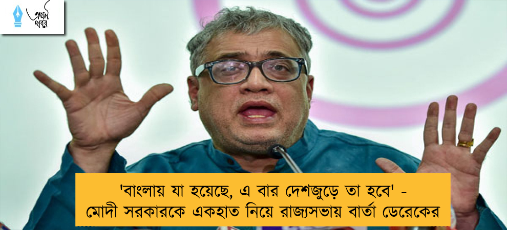 'বাংলায় যা হয়েছে, এ বার দেশজুড়ে তা হবে' - মোদী সরকারকে একহাত নিয়ে রাজ্যসভায় বার্তা ডেরেকের