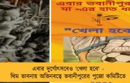 এবার দুর্গোৎসবেও 'খেলা হবে' - থিম ভাবনায় অভিনবত্বে ভবানীপুরের পুজো কমিটিতে