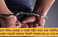 করোনা বিধির তোয়াক্কা না করেই শহীদ সম্মান যাত্রা পদ্মশিবিরের - রাস্তায় নামতেই গ্রেফতার বিজেপি বিধায়ক-সহ ৩০ নেতা-কর্মী