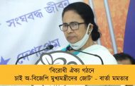 'বিরোধী ঐক্য গঠনে চাই অ-বিজেপি মুখ্যমন্ত্রীদের জোট' - বার্তা মমতার