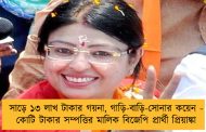 সাড়ে ১৩ লাখ টাকার গয়না, গাড়ি-বাড়ি-সোনার কয়েন -  কোটি টাকার সম্পত্তির মালিক বিজেপি প্রার্থী প্রিয়াঙ্কা