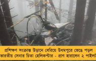 প্রশিক্ষণ সংক্রান্ত উড়ানে বেরিয়ে উধমপুরে ভেঙে পড়ল ভারতীয় সেনার চিতা হেলিকপ্টার - প্রাণ হারালেন ২ পাইলট