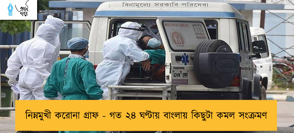 নিম্নমুখী করোনা গ্রাফ - গত ২৪ ঘণ্টায় বাংলায় কিছুটা কমল সংক্রমণ