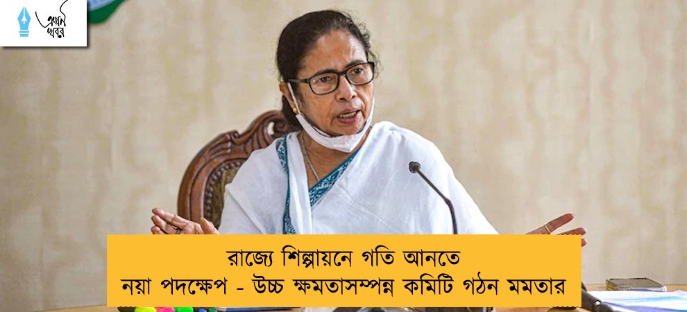 রাজ্যে শিল্পায়নে গতি আনতে নয়া পদক্ষেপ - উচ্চ ক্ষমতাসম্পন্ন কমিটি গঠন মমতার