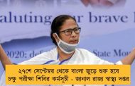 ২৭শে সেপ্টেম্বর থেকে বাংলা জুড়ে শুরু হবে চক্ষু পরীক্ষা শিবির কর্মসূচী - জানাল রাজ্য স্বাস্থ্য দপ্তর