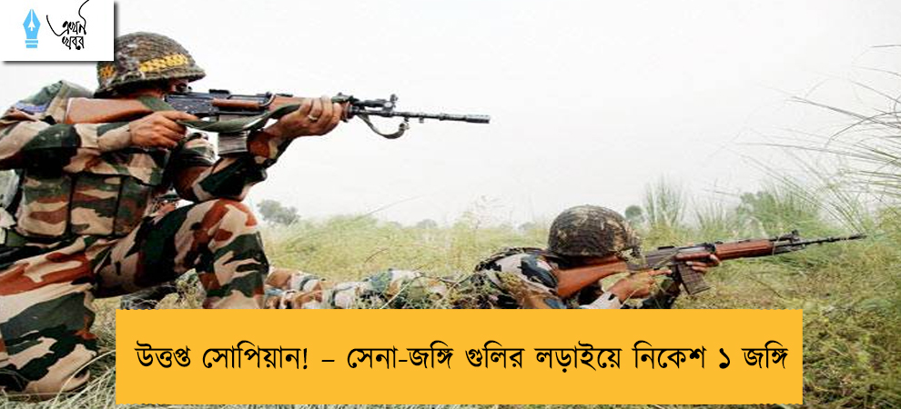 উত্তপ্ত সোপিয়ান! – সেনা-জঙ্গি গুলির লড়াইয়ে নিকেশ ১ জঙ্গি