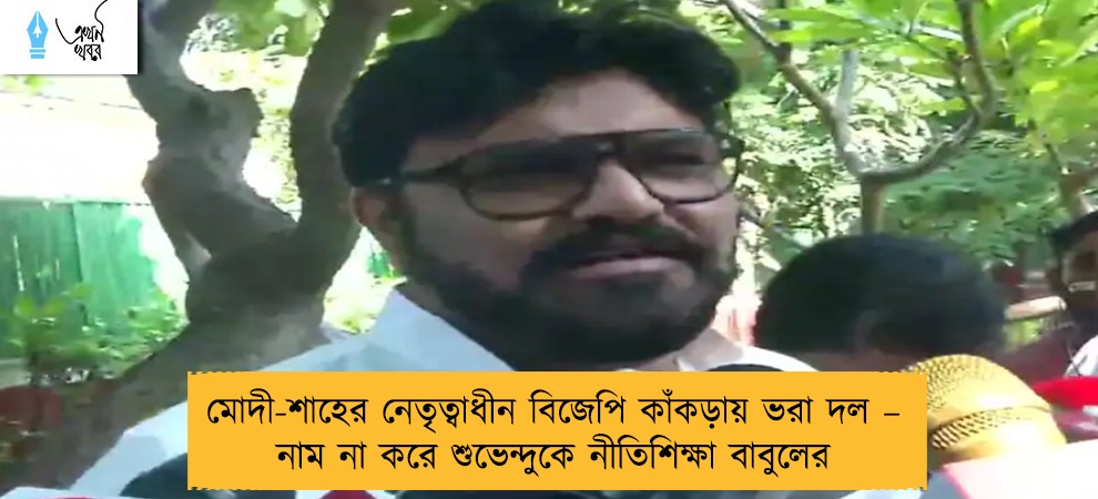 মোদী-শাহের নেতৃত্বাধীন বিজেপি কাঁকড়ায় ভরা দল – নাম না করে শুভেন্দুকে নীতিশিক্ষা বাবুলের