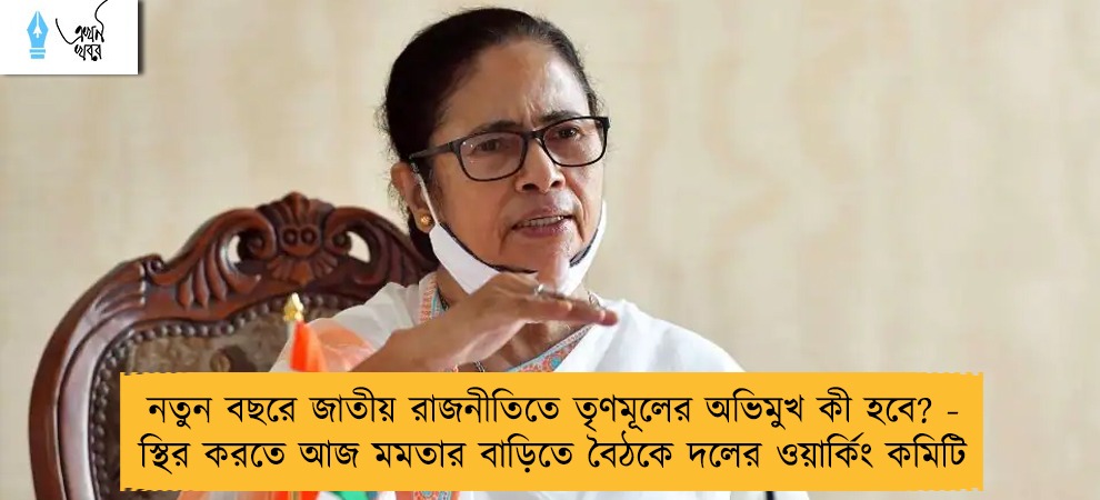 নতুন বছরে জাতীয় রাজনীতিতে তৃণমূলের অভিমুখ কী হবে? - স্থির করতে আজ মমতার বাড়িতে বৈঠকে দলের ওয়ার্কিং কমিটি