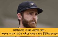 আইপিএলে পাওয়া চোটের জের - সম্ভবত দু'মাস মাঠের বাইরে থাকতে হবে উইলিয়ামসনকে