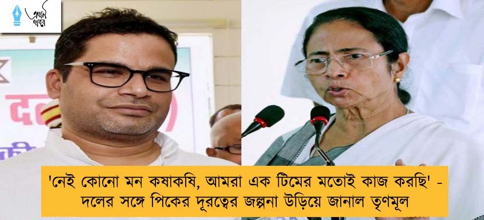 'নেই কোনো মন কষাকষি, আমরা এক টিমের মতোই কাজ করছি' - দলের সঙ্গে পিকের দূরত্বের জল্পনা উড়িয়ে জানাল তৃণমূল