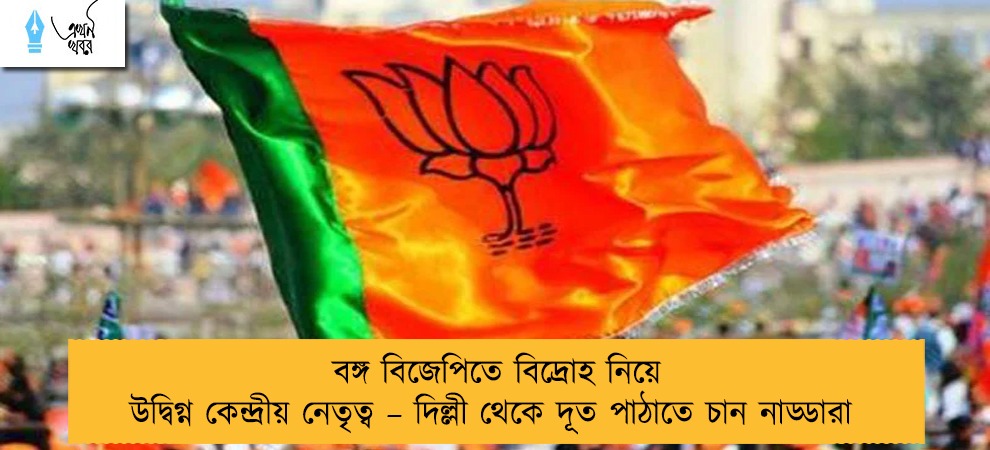বঙ্গ বিজেপিতে বিদ্রোহ নিয়ে উদ্বিগ্ন কেন্দ্রীয় নেতৃত্ব – দিল্লী থেকে দূত পাঠাতে চান নাড্ডারা