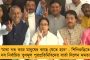 বালুরঘাটে রাজনৈতিক সৌজন্যের দৃষ্টান্ত - মাটিতে পড়ে থাকা বিজেপির পতাকা উদ্ধার করলেন তৃণমূল প্রার্থী