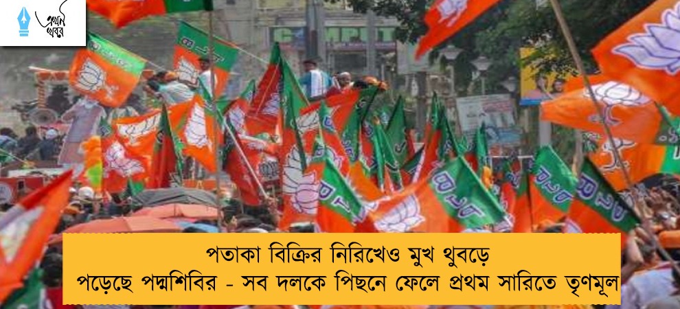 পতাকা বিক্রির নিরিখেও মুখ থুবড়ে পড়েছে পদ্মশিবির - সব দলকে পিছনে ফেলে প্রথম সারিতে তৃণমূল