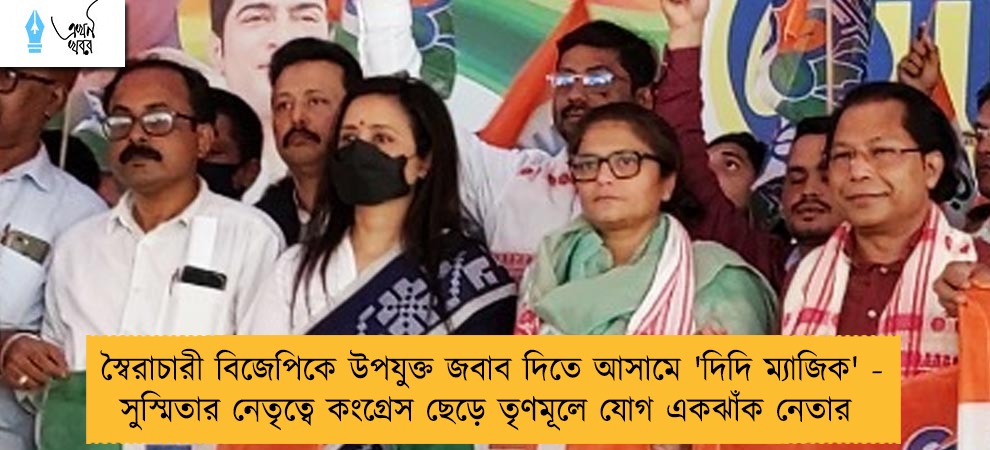স্বৈরাচারী বিজেপিকে উপযুক্ত জবাব দিতে আসামে 'দিদি ম্যাজিক' - সুস্মিতার নেতৃত্বে কংগ্রেস ছেড়ে তৃণমূলে যোগ একঝাঁক নেতার
