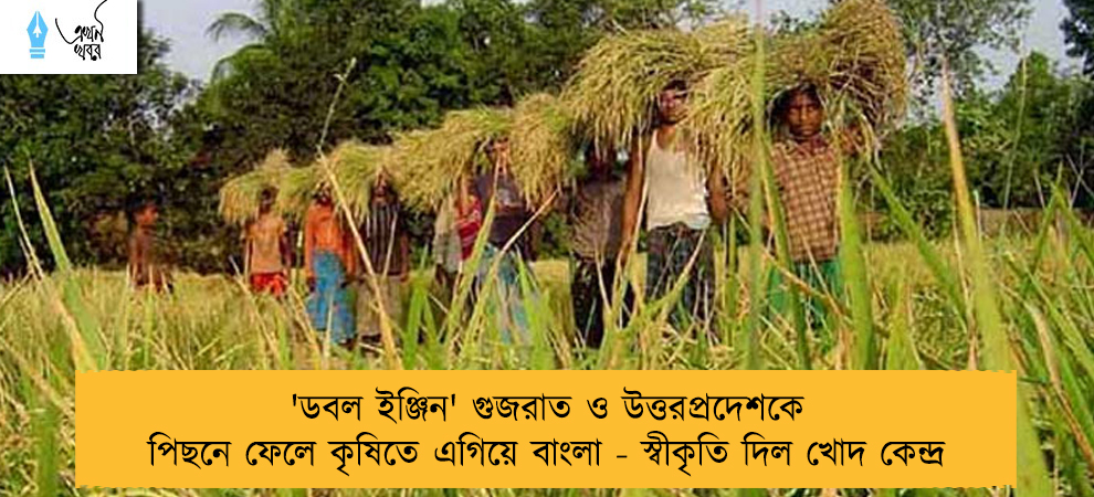'ডবল ইঞ্জিন' গুজরাত ও উত্তরপ্রদেশকে পিছনে ফেলে কৃষিতে এগিয়ে বাংলা - স্বীকৃতি দিল খোদ কেন্দ্র