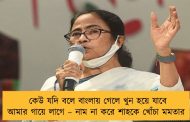 কেউ যদি বলে বাংলায় গেলে খুন হয়ে যাবে আমার গায়ে লাগে – নাম না করে শাহকে খোঁচা মমতার