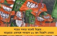 শাহের সফরে মাঝেই বিদ্রোহ – ঝাড়গ্রামে একসঙ্গে পদত্যাগ ৮০ জন বিজেপি নেতার